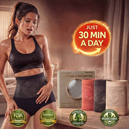 👨‍⚕️🩷GFOUK®Moringa & Berberine 4-in-1 Microparticle Sculpting & Fat-Burning Shorts