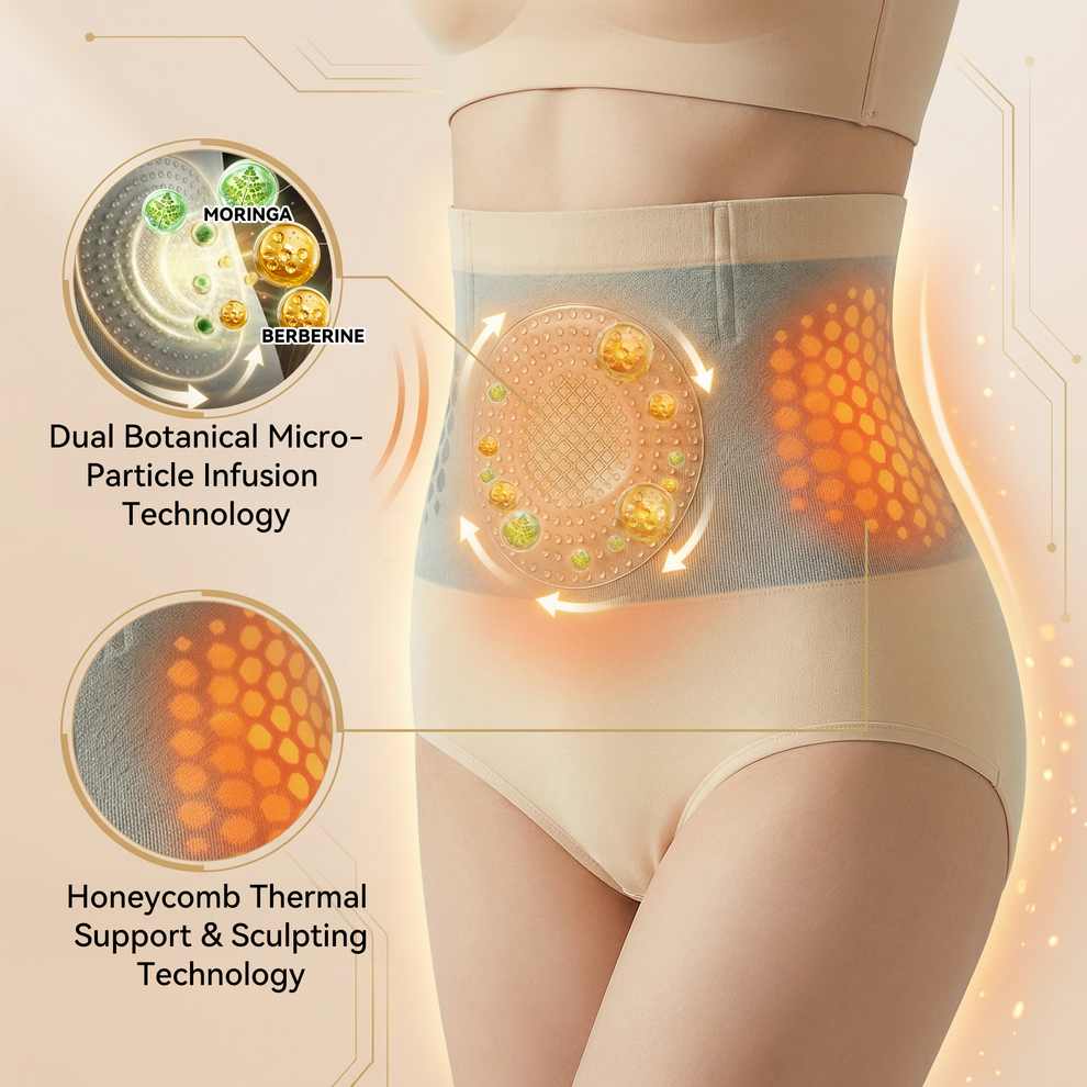 👨‍⚕️🩷GFOUK®Moringa & Berberine 4-in-1 Microparticle Sculpting & Fat-Burning Shorts
