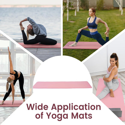 Yoga Mat Anti-Tear Exercise Yoga Mat with Carrying Strap