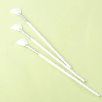 3PCS Shape for DIY Skin Care Mask Diy Brushes Fan Shape Mask Brushes Facials Skincare Smooth Coverage Beauty Tools