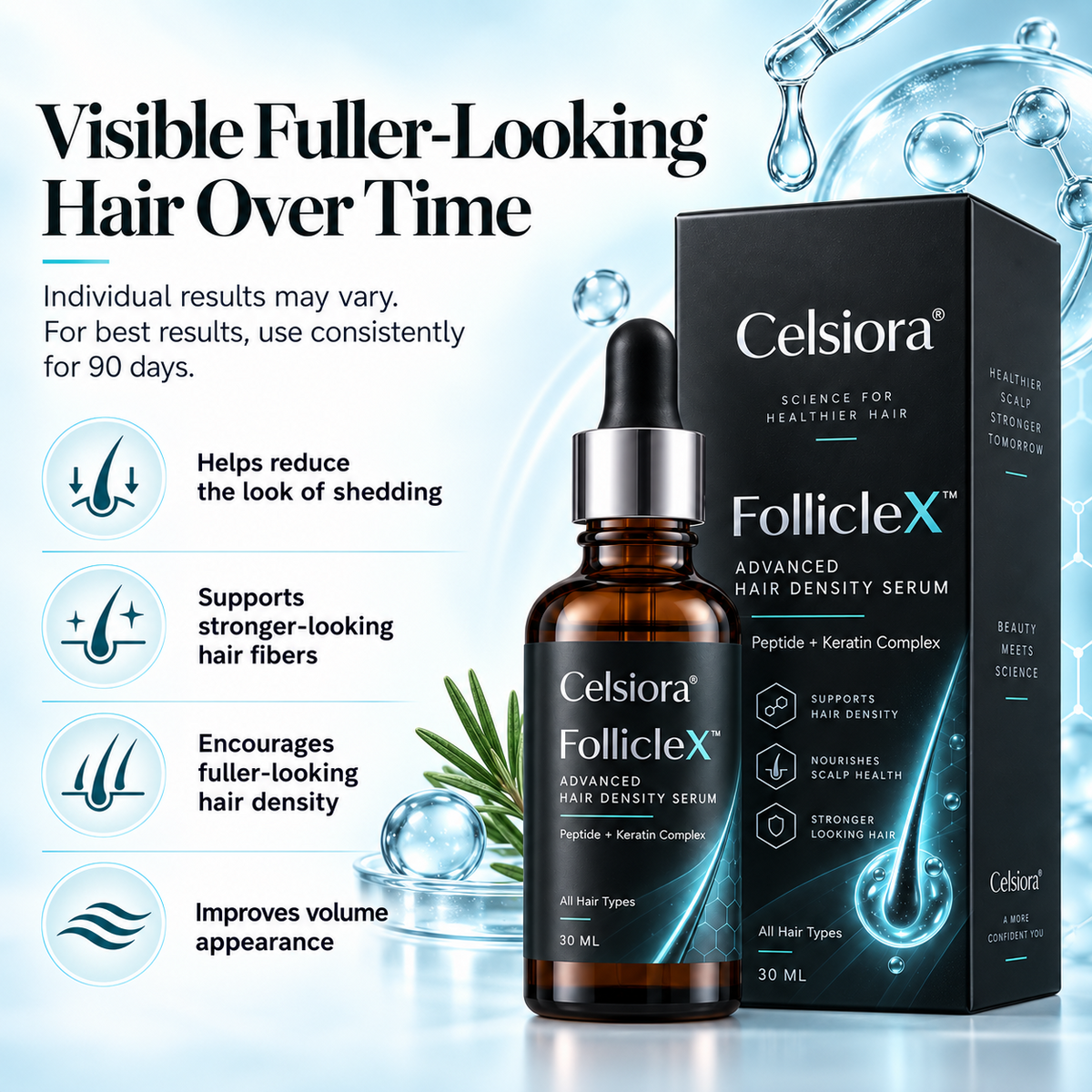 Celsiora® FollicleX™ Advanced Hair Density Serum